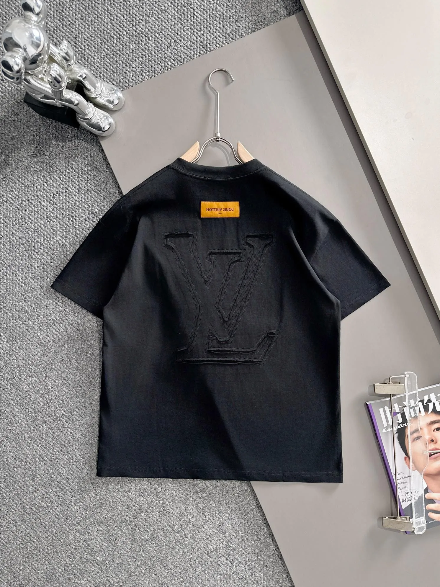Louis Vuitton LV 2026New Arrival logo Same Style t 100％ 32 ：Black Size：XS S M L